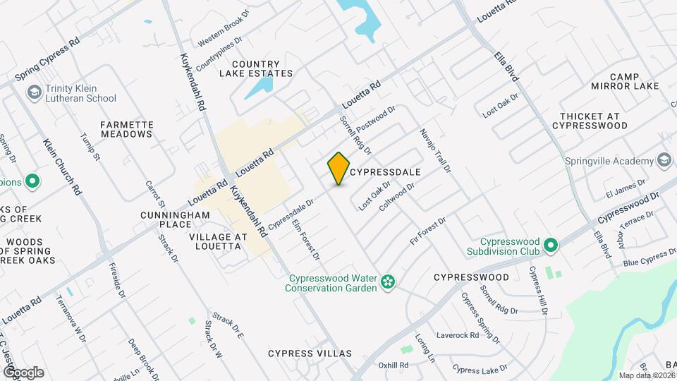4055 Cypressdale Dr Map and Location Details