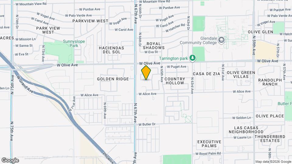 6619 W Golden Ln Mapa y Detalles de la Ubicación