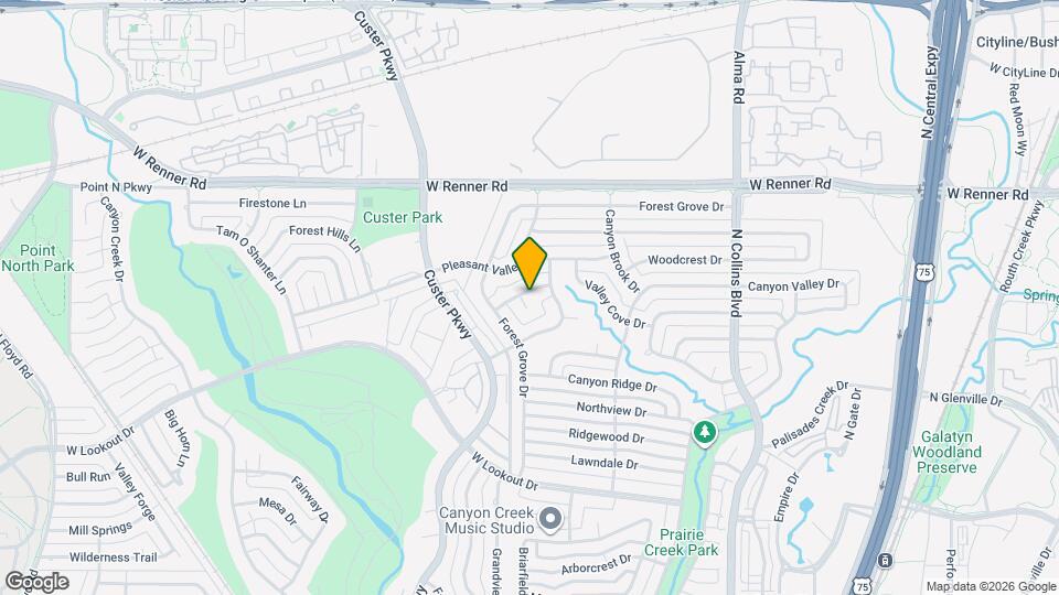 423 Shady Brook Pl Mapa y Detalles de la Ubicación