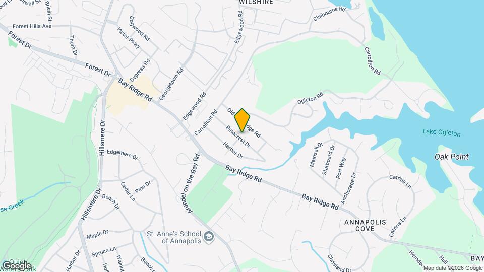 1032 Pinecrest Dr Map and Location Details