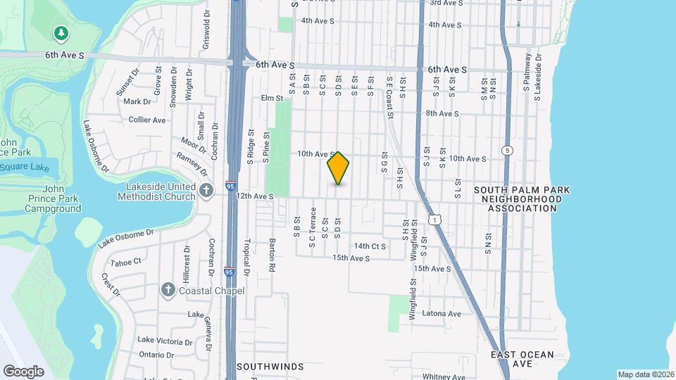 1120 S D St Mapa y Detalles de la Ubicación