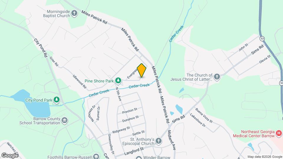 501 Valleyview Dr Map and Location Details