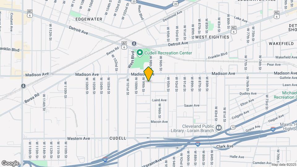 2032 W 98th St Map and Location Details