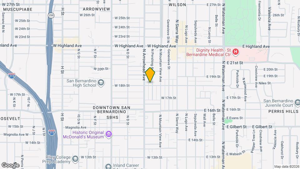 260 W 18th St Map and Location Details
