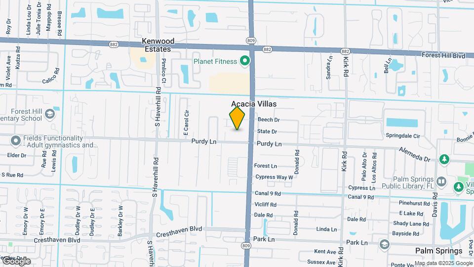 4591 Purdy Ln Map and Location Details
