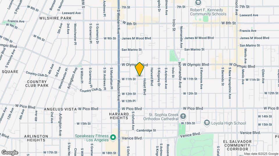1056 S Serrano Ave Mapa y Detalles de la Ubicación