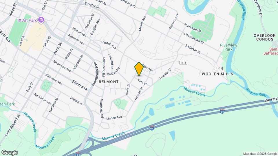 1407 Vine St Map and Location Details