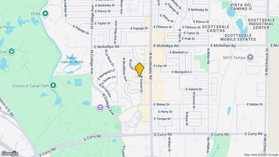 1614 N Sunset Dr Map and Location Details