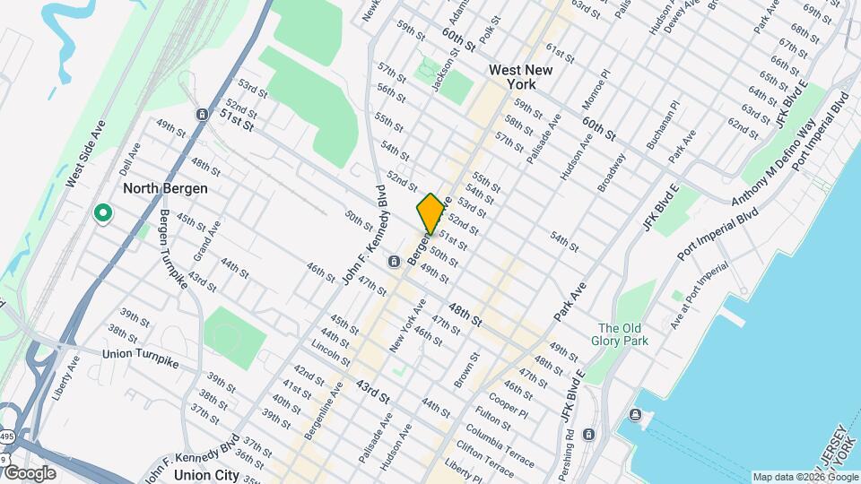 5004 Bergenline Ave, Unit 2 Mapa y Detalles de la Ubicación