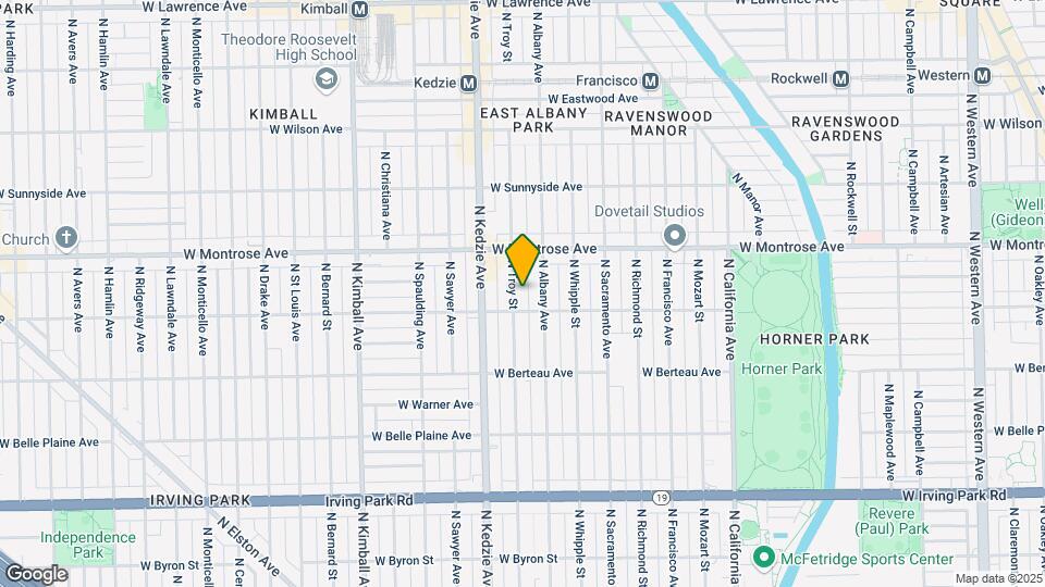 4315 N Troy St Map and Location Details