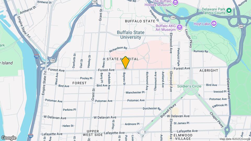 387 Forest Ave Map and Location Details