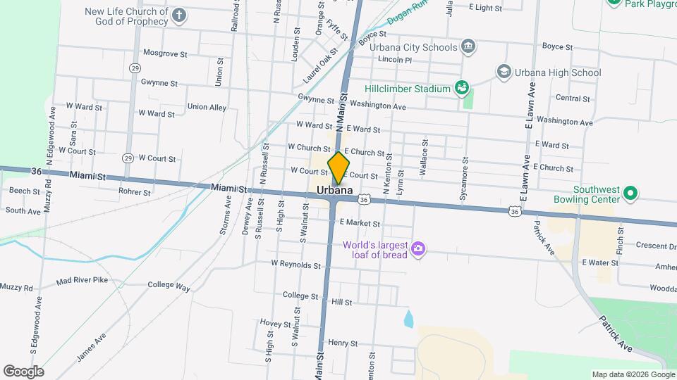 1 Monument Sq Map and Location Details