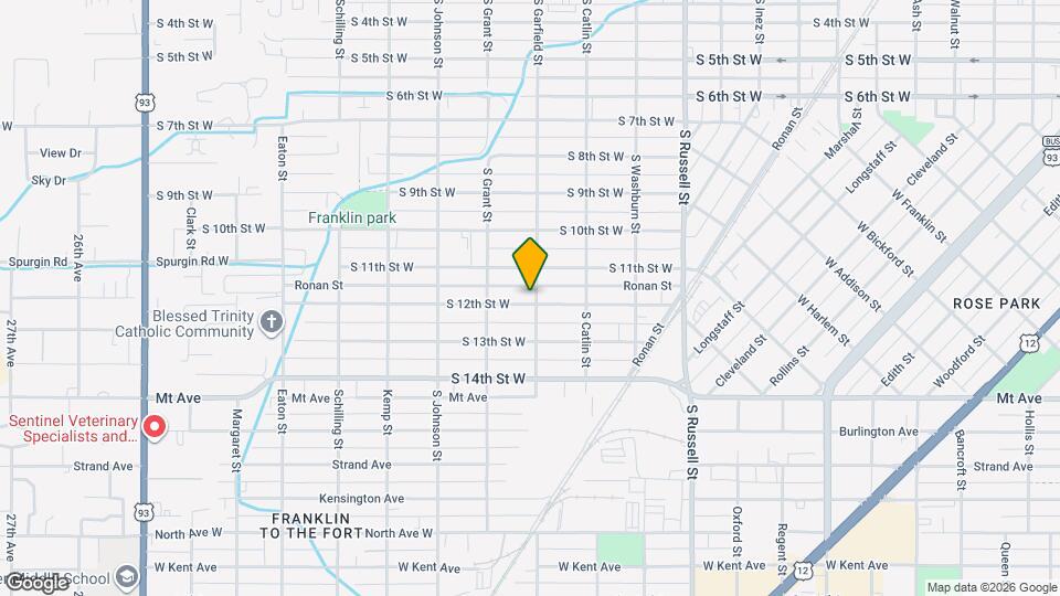 1802 S 12th St W, Unit 2 Map and Location Details