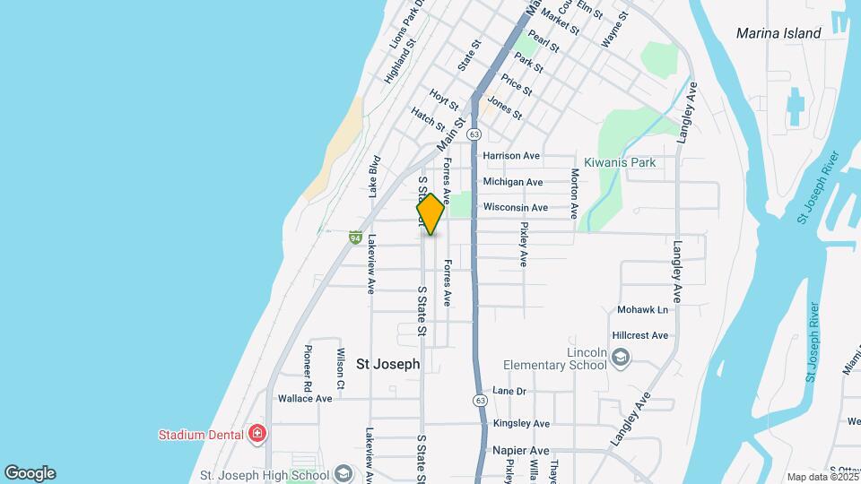 1623 S State St, Unit 1 Map and Location Details