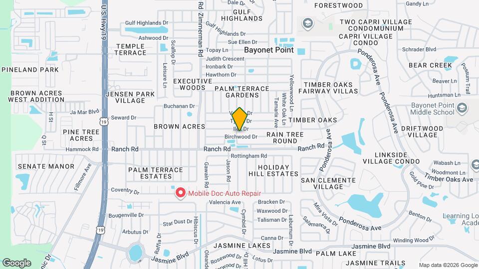 7701 Birchwood Dr Mapa y Detalles de la Ubicación