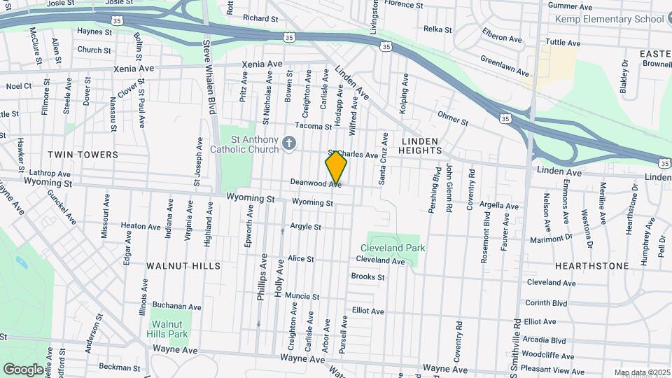 2002 Deanwood Ave Map and Location Details