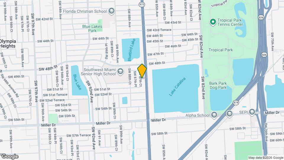 5001 SW 87th Ct Map and Location Details
