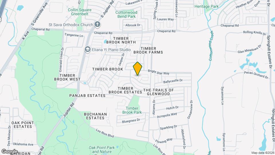 3417 Timber Brook Dr Map and Location Details