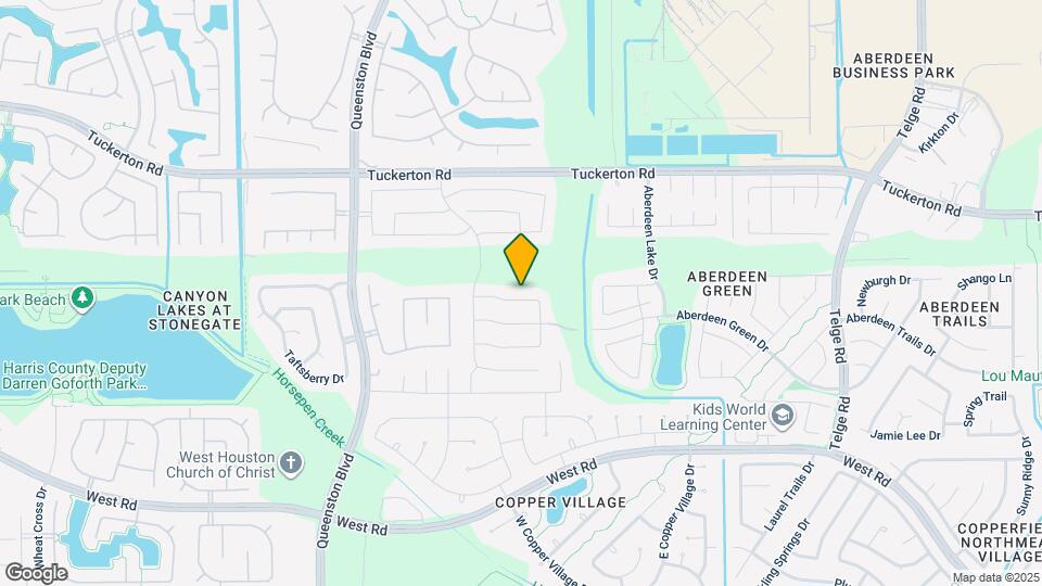 16526 Bristle Creek Dr Map and Location Details