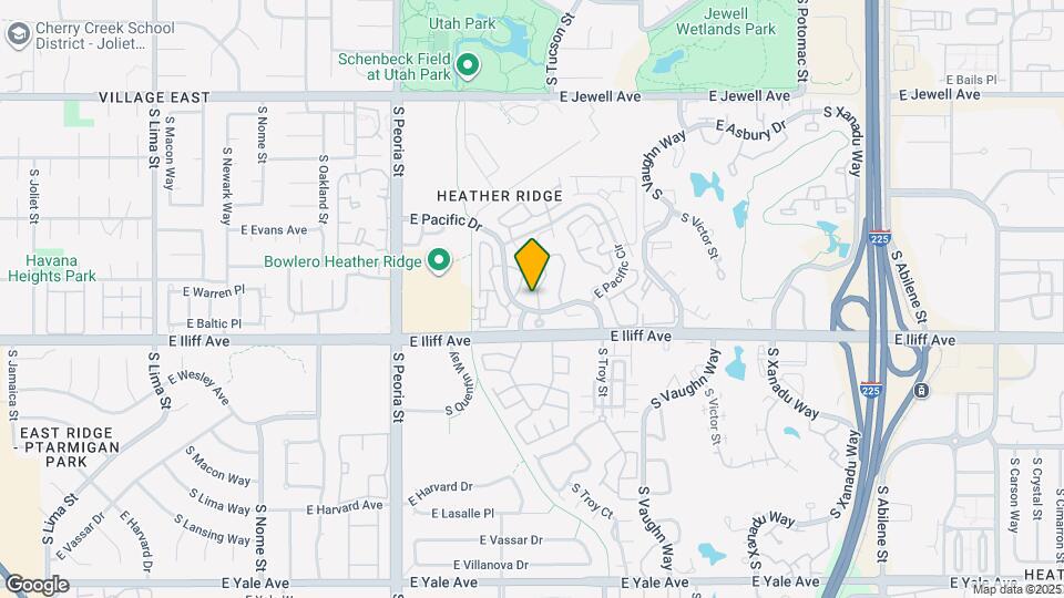 12501 E Evans Cir Map and Location Details