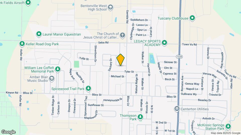 811 Vly Oaks Ln Map and Location Details