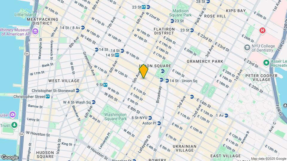 18 E 13th St Map and Location Details