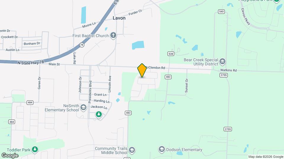 216 Sunshine Ln Map and Location Details