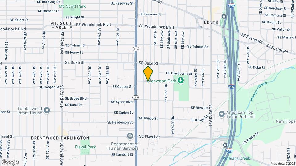 8324 SE Glenwood St Map and Location Details