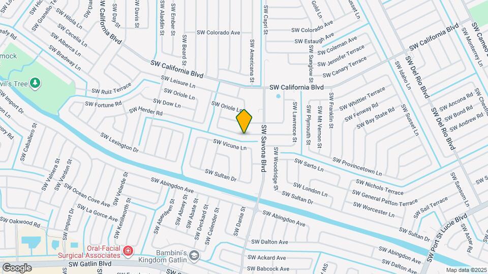 1332 SW Granville Ave Map and Location Details