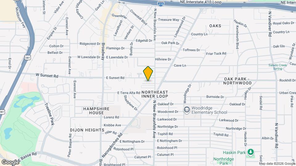 8033 N New Braunfels Ave Map and Location Details
