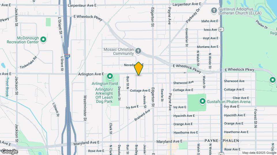 1430 Bradley St Map and Location Details