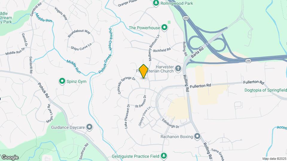 7609 Mulberry Bottom Ln Mapa y Detalles de la Ubicación