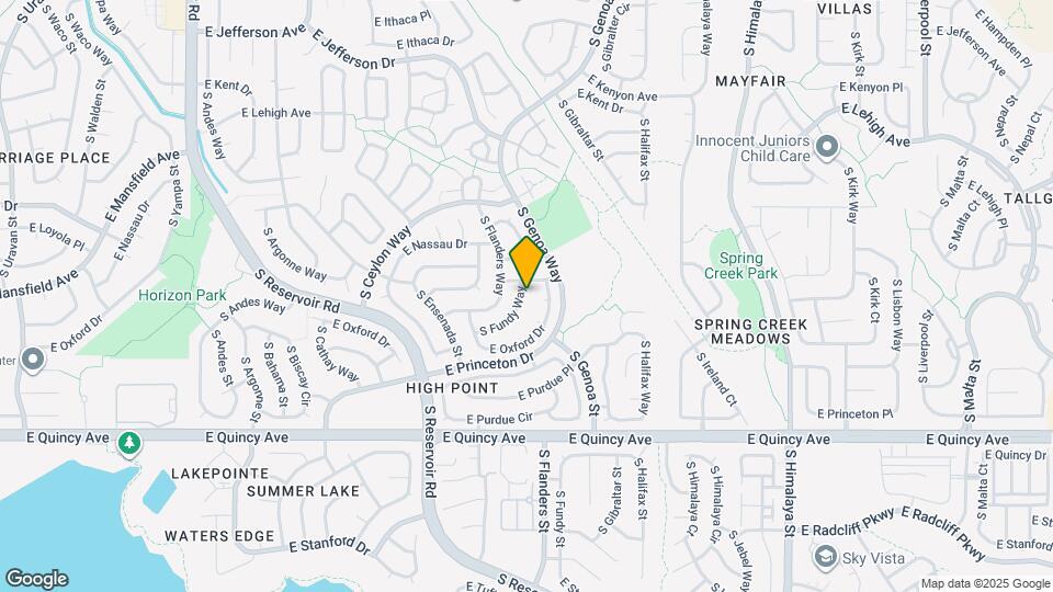 4016 S Fundy Way Mapa y Detalles de la Ubicación