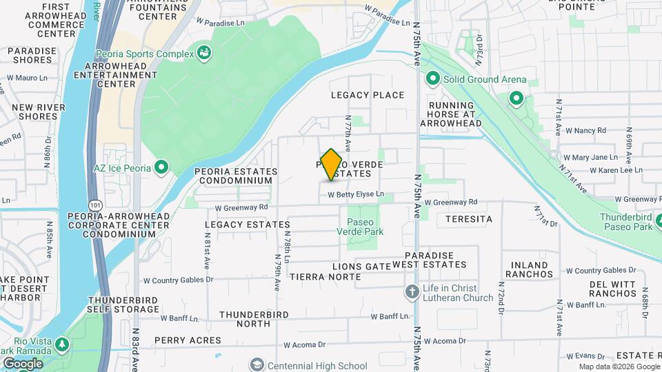 7735 W Karen Lee Ln Map and Location Details