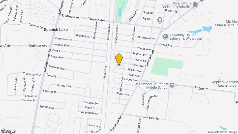 1219 Walker Ave Map and Location Details