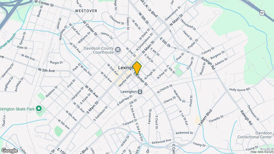 103 E Center St, Unit A Map and Location Details