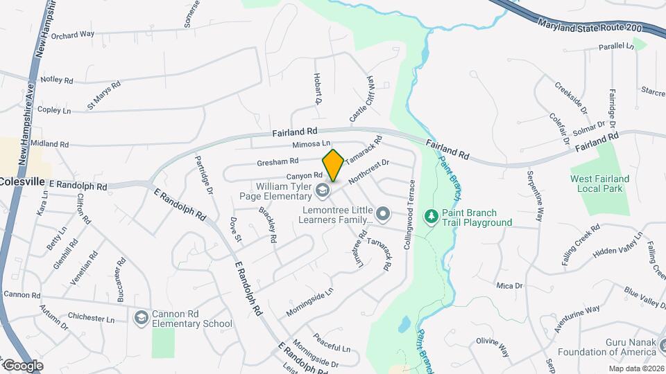 1400 Northcrest Dr Map and Location Details