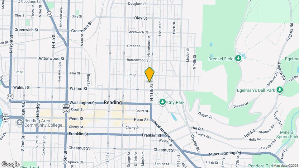 224 N 11th St Map and Location Details