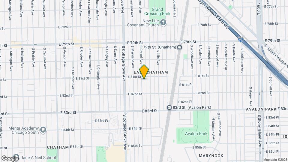 8113 S Drexel Ave, Unit Unit 3 Map and Location Details