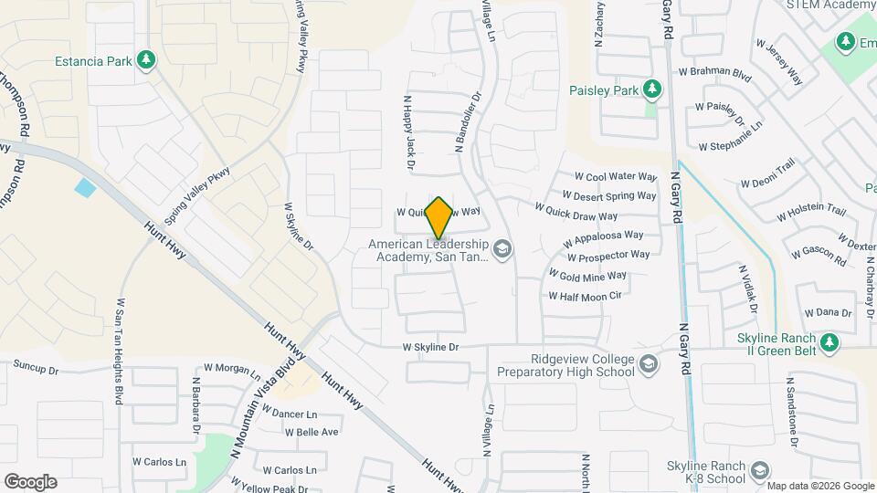 2528 W Prospector Way Map and Location Details