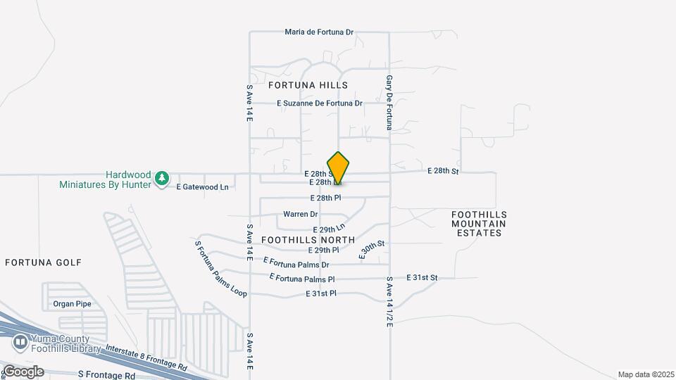 14349 E 28th Ln Map and Location Details