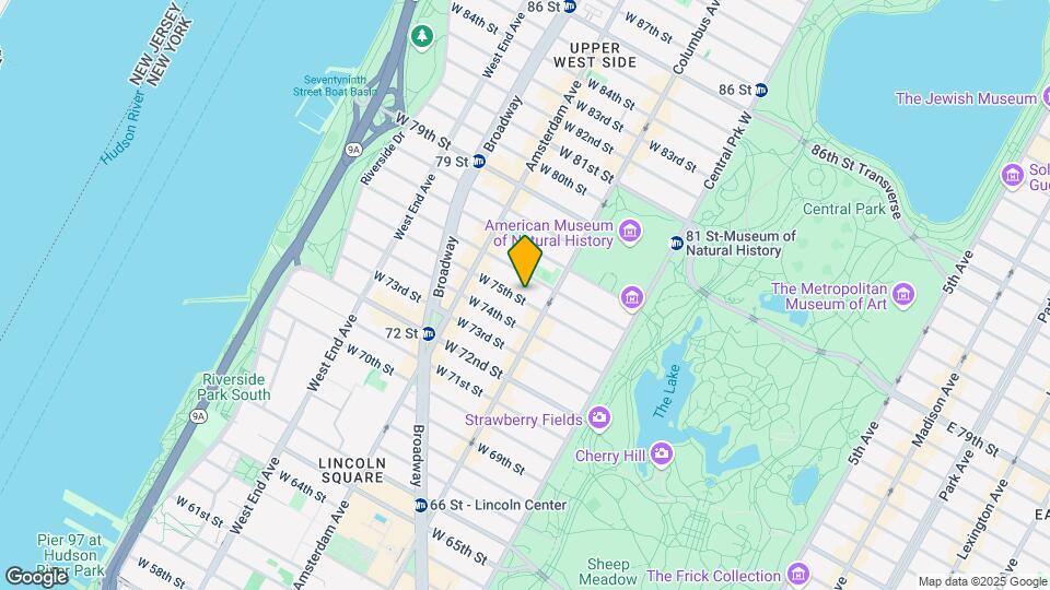 115 W 75th St Map and Location Details