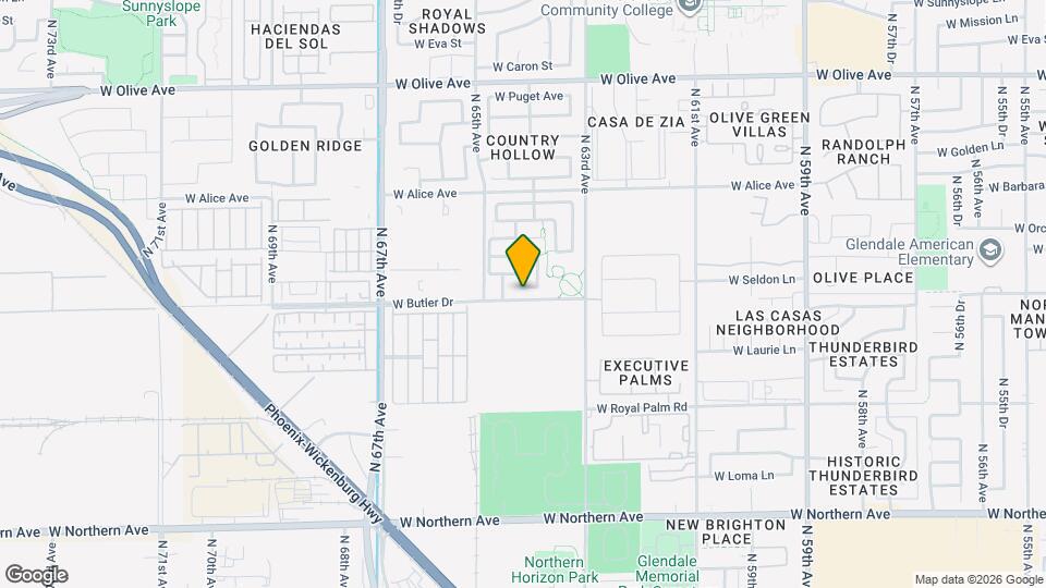 6419 W Seldon Ln Mapa y Detalles de la Ubicación