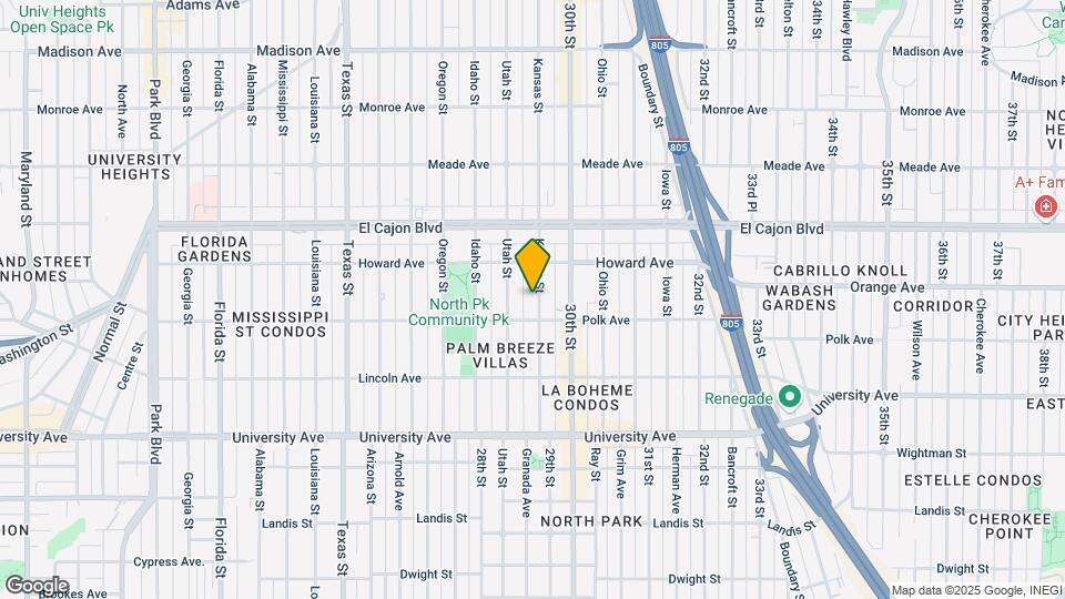 4138 Kansas St Mapa y Detalles de la Ubicación
