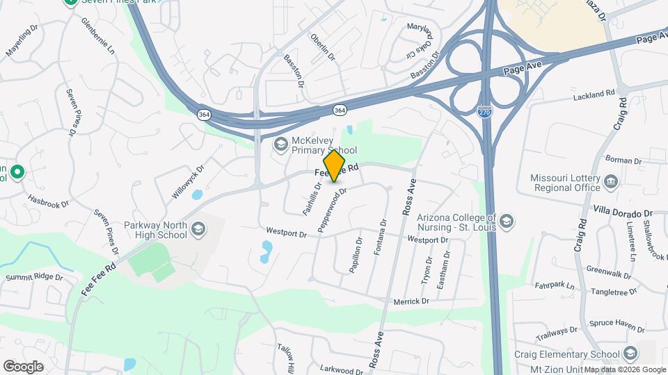1665 Pepperwood Dr Map and Location Details
