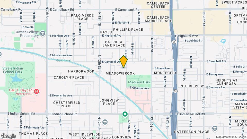 4423 N 13th Pl-Unit -4 Map and Location Details