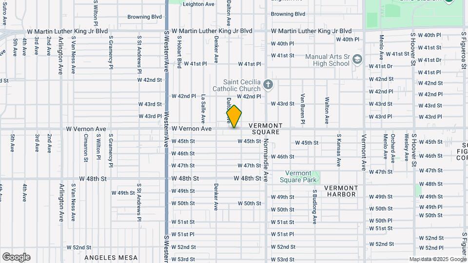 1482 W Vernon Ave Map and Location Details