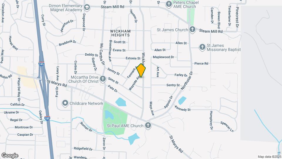 185 Wickham Dr Map and Location Details