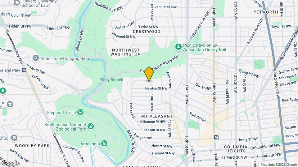 1810 Ingleside Ter NW, Unit 5 Mapa y Detalles de la Ubicación
