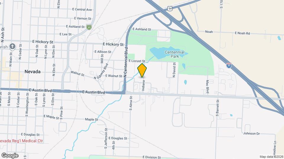 1317 E Cherry St Map and Location Details